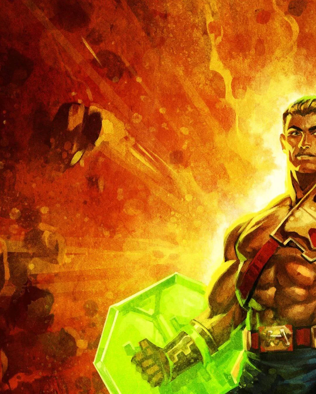 Galactic Protector He-Man Masterverse Package side artwork left