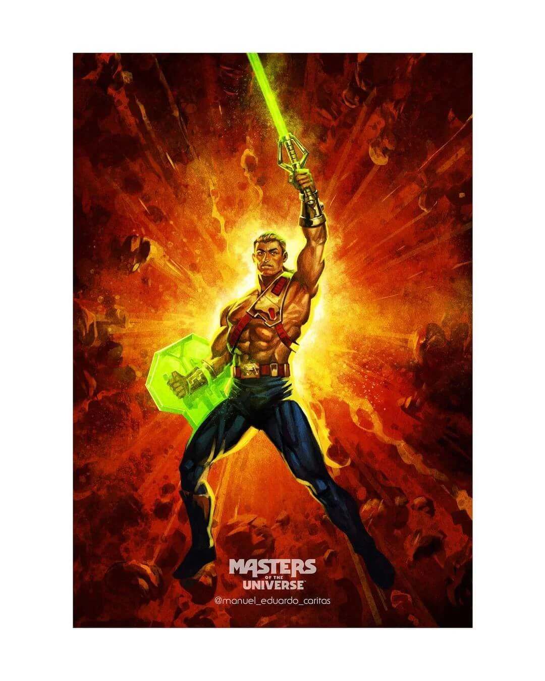 Galactic Protector He-Man Masterverse Package side artwork