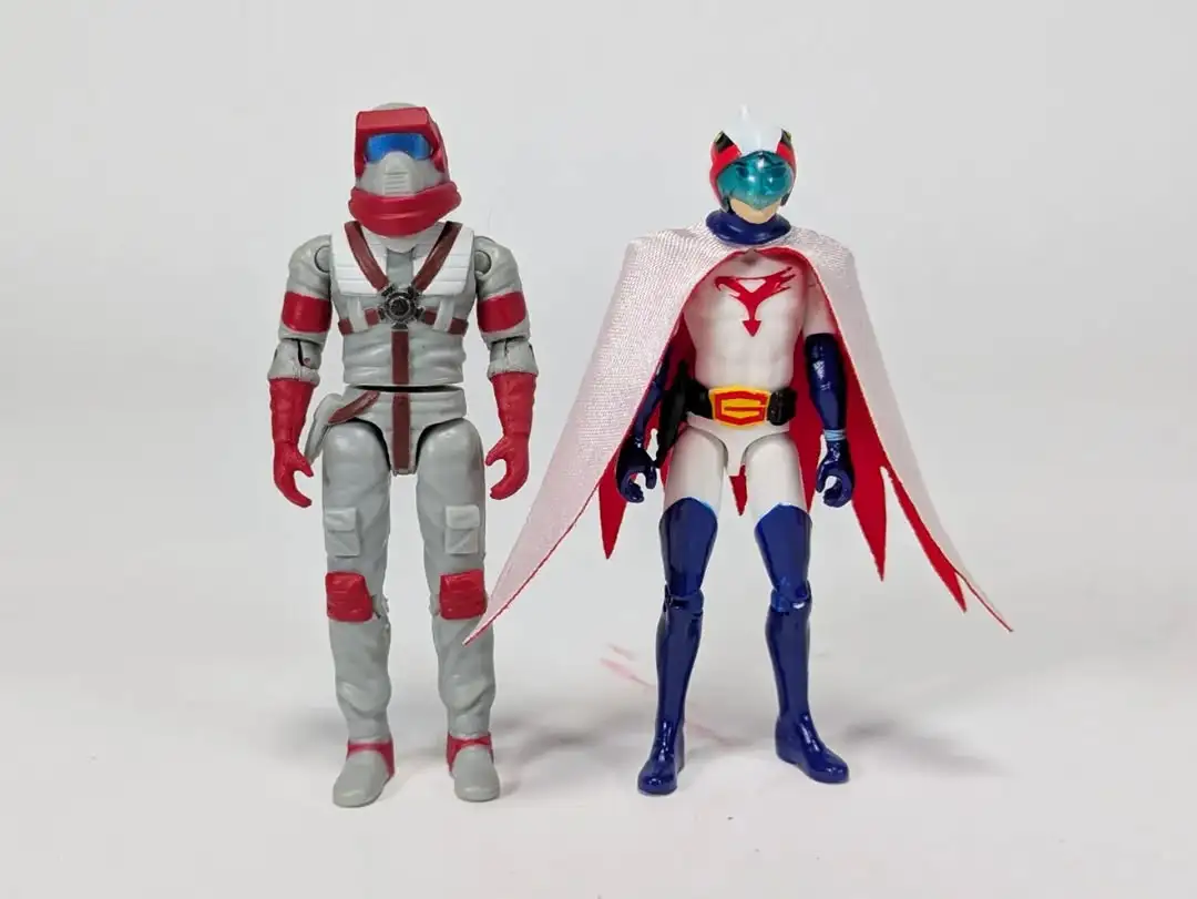 Gatchaman II G 1 Eagle Sharp with Ken the Eagle In Hand Images 11k
