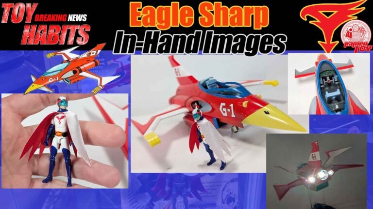 Gatchaman II G-1 Eagle Sharp with Ken the Eagle In-Hand Images