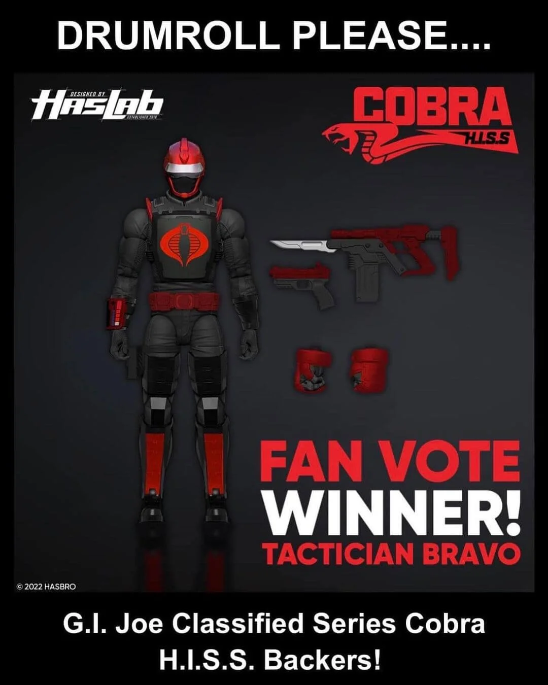 Haslab HISS Tank Tactician winner