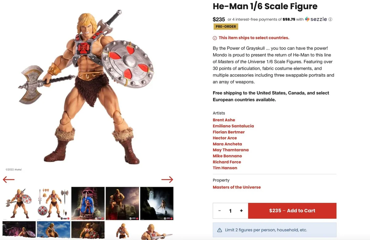 He-Man Mondo 1:6 Scale Figure