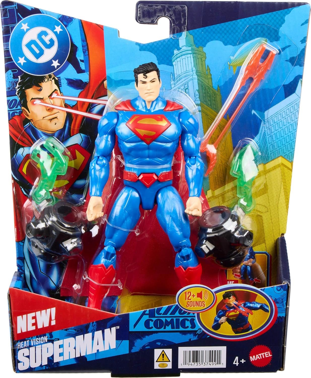Heat Vision Superman Mattel DC Core Package Front