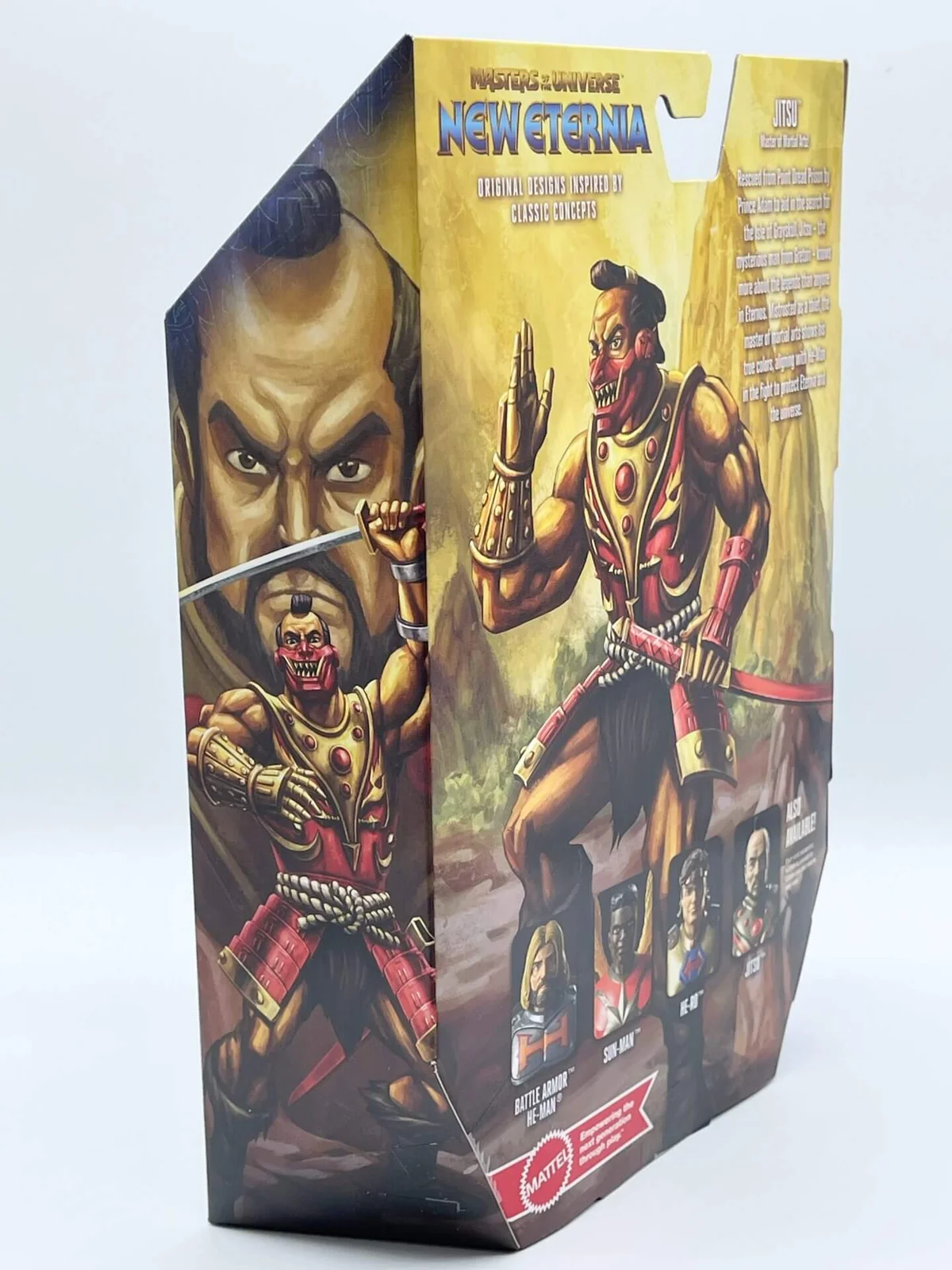 Jitsu New Eternia Masterverse Side Back Box Art