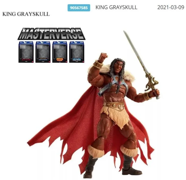 King Grayskull Masters of the Universe Masterverse Revelation Trademark Renewal