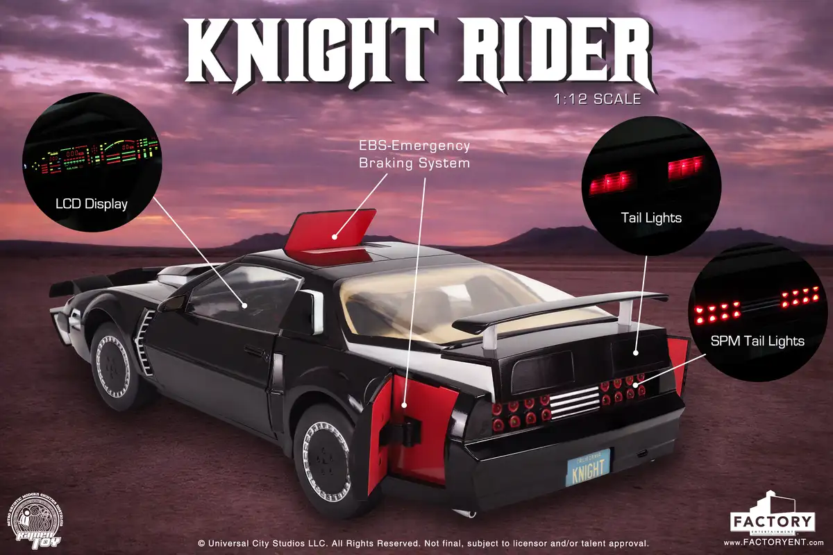 Knight Rider Twelfth Scale SPM KITT with Michael Knight by Ramen Toy 1