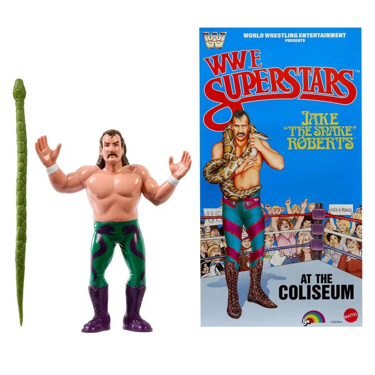 LJN WWE Superstars Jake  The Snake  Roberts Action Figure, 1980s Retro 8  Collectible Toy 01