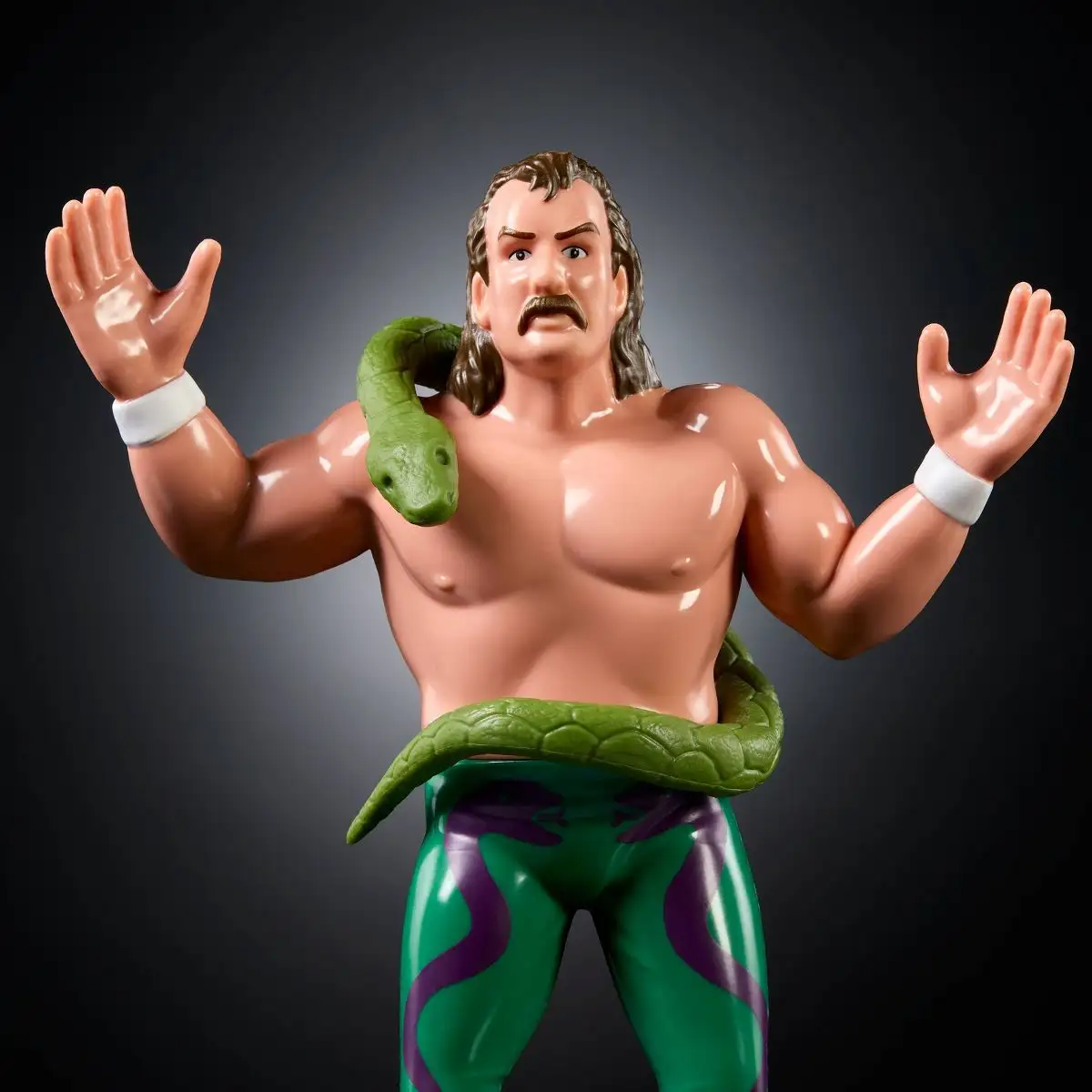 LJN WWE Superstars Jake  The Snake  Roberts Action Figure, 1980s Retro 8  Collectible Toy 02