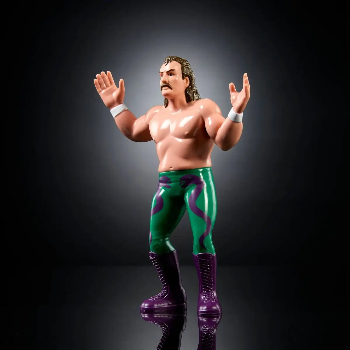 LJN WWE Superstars Jake  The Snake  Roberts Action Figure, 1980s Retro 8  Collectible Toy 04