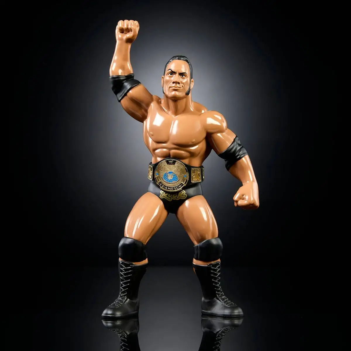 LJN WWE Superstars The Rock Action Figure, 1980s Retro 8  Collectible Toy 02