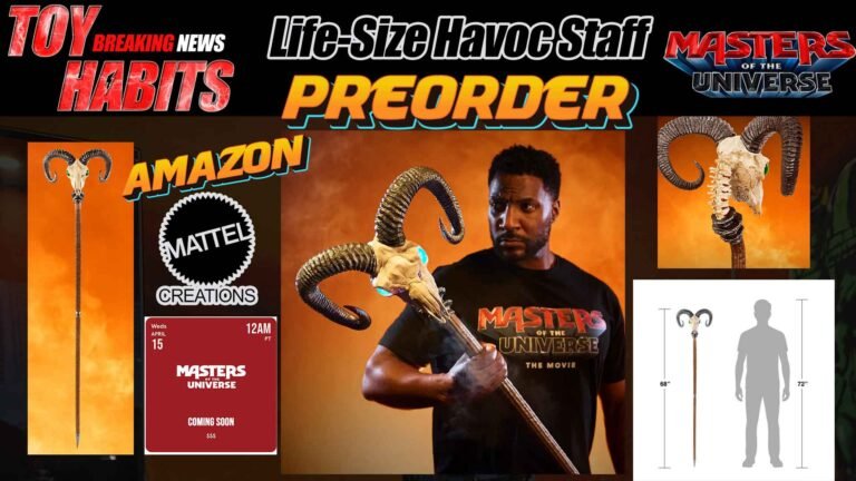 Life-Size Masters of the Universe Chronicles Havoc Staff Preorder