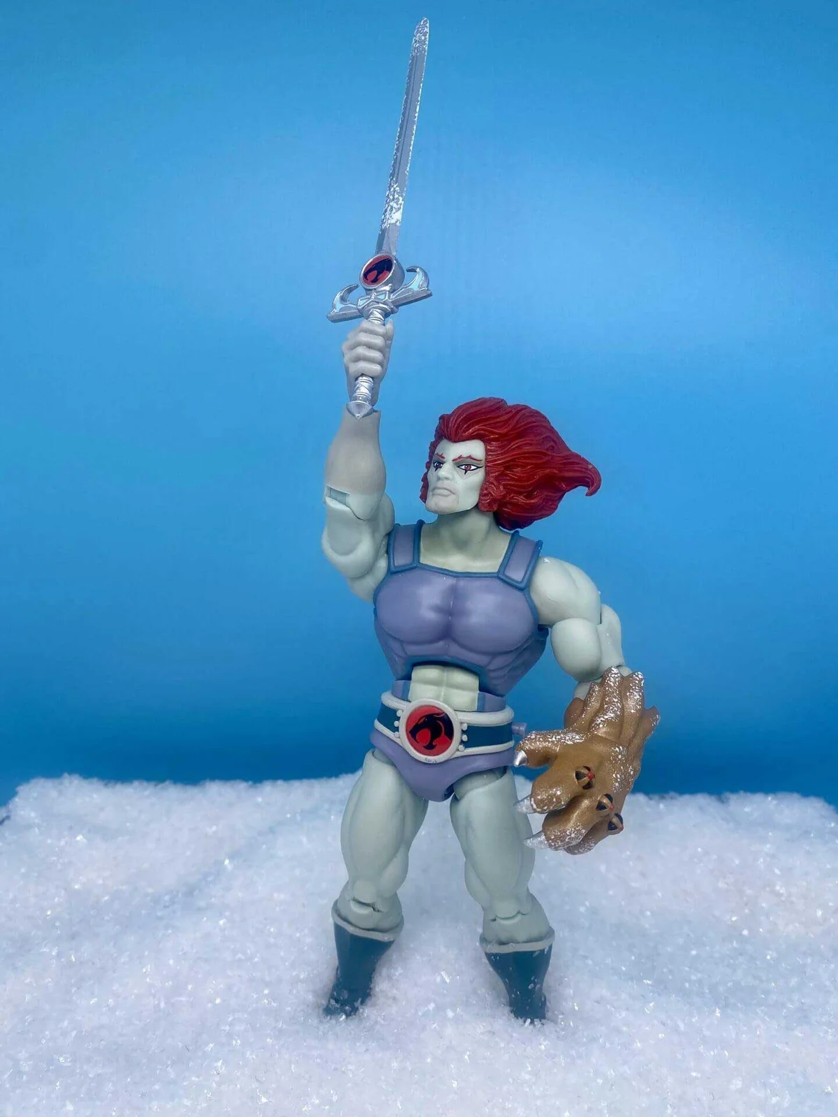 Lion-O Hook Mountain SDCC Exclusive Super7 Thundercats Ultimates cold action pose 6