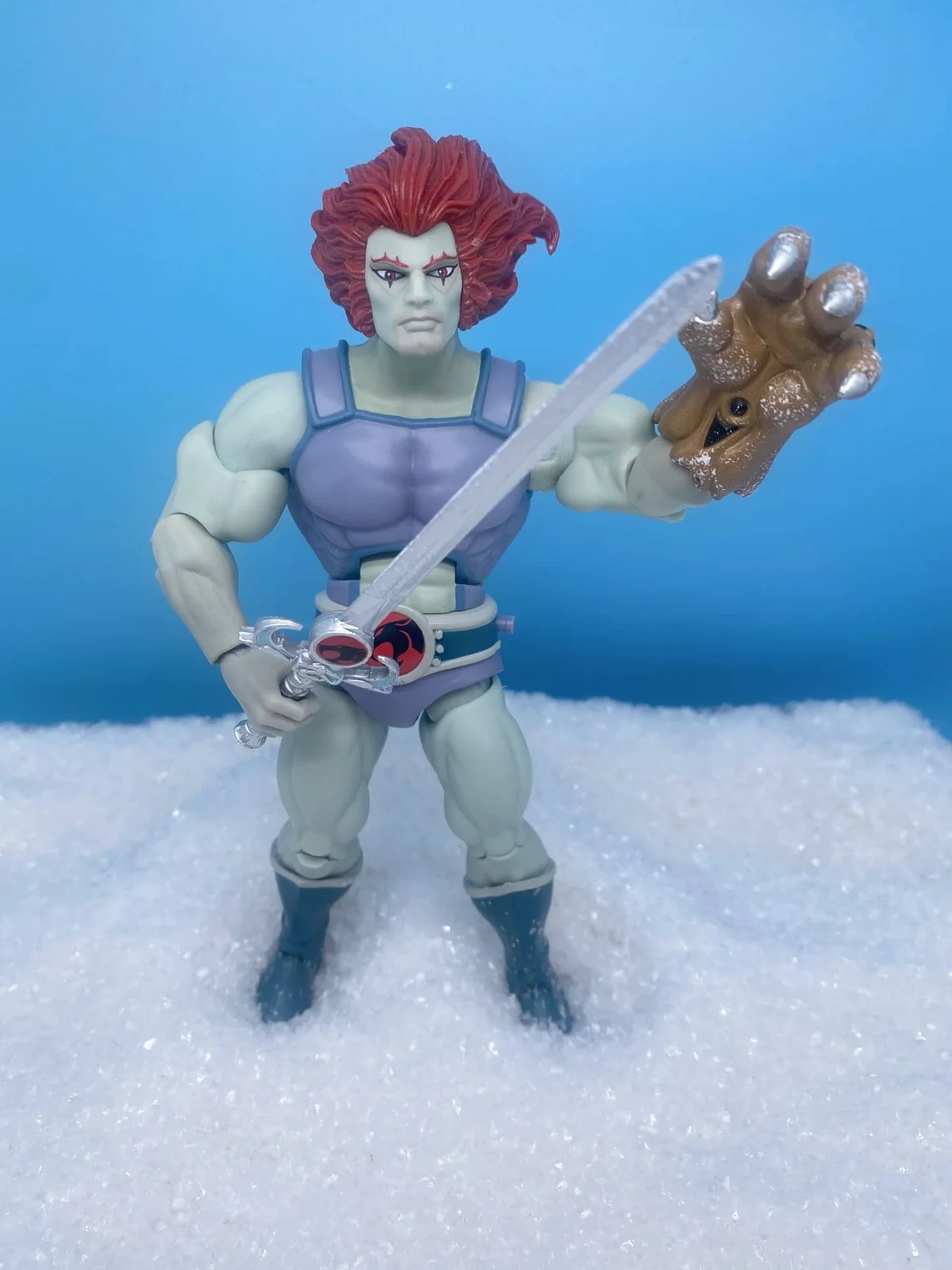 Lion-O Hook Mountain SDCC Exclusive Super7 Thundercats Ultimates cold action pose 9
