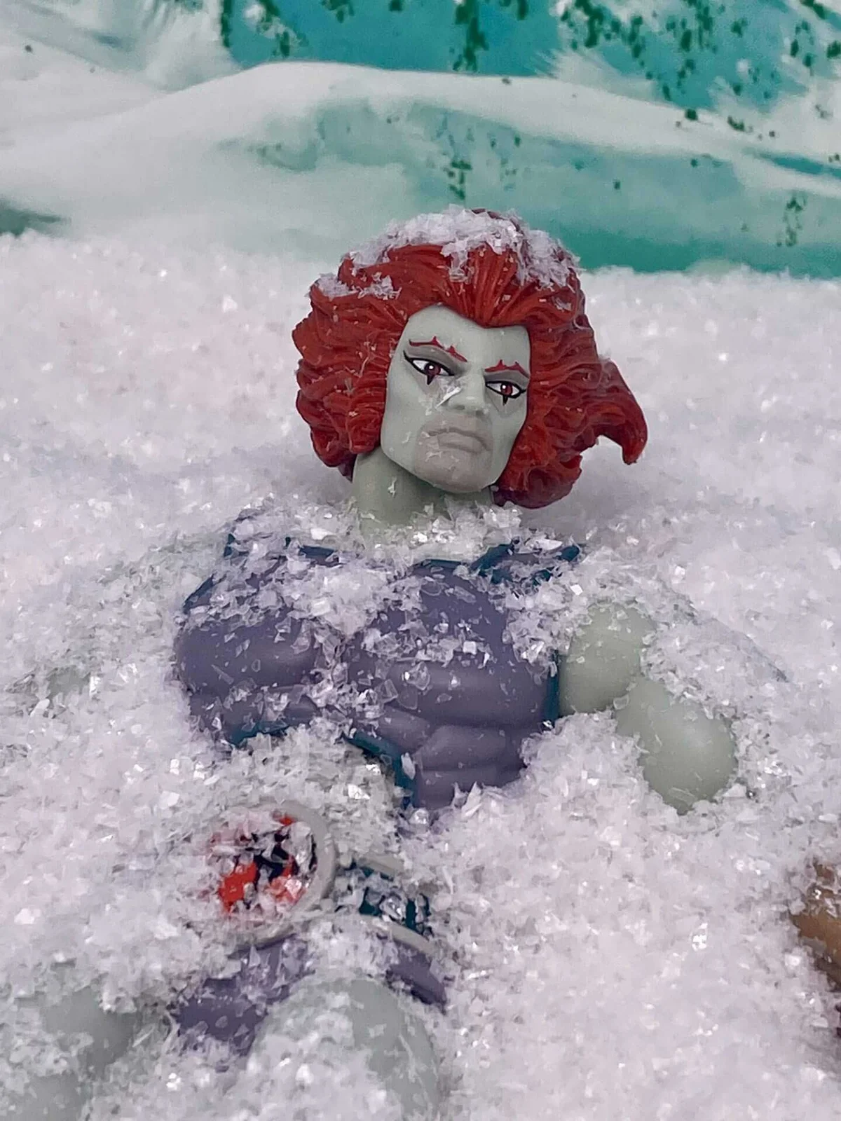 Lion-O Hook Mountain SDCC Exclusive Super7 Thundercats Ultimates cold in snow 4