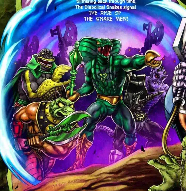 Lord Gr'asp & Terroar On Camo Khan Card art close up