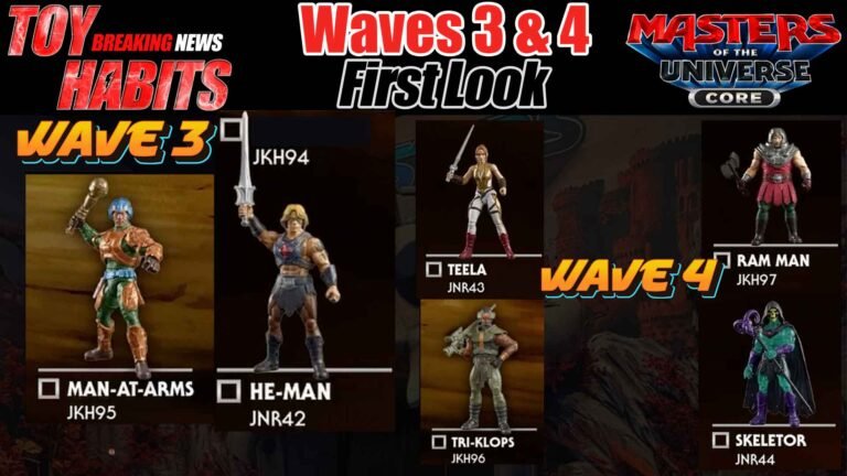 MOTU Core Wave 3 and 4 First Look