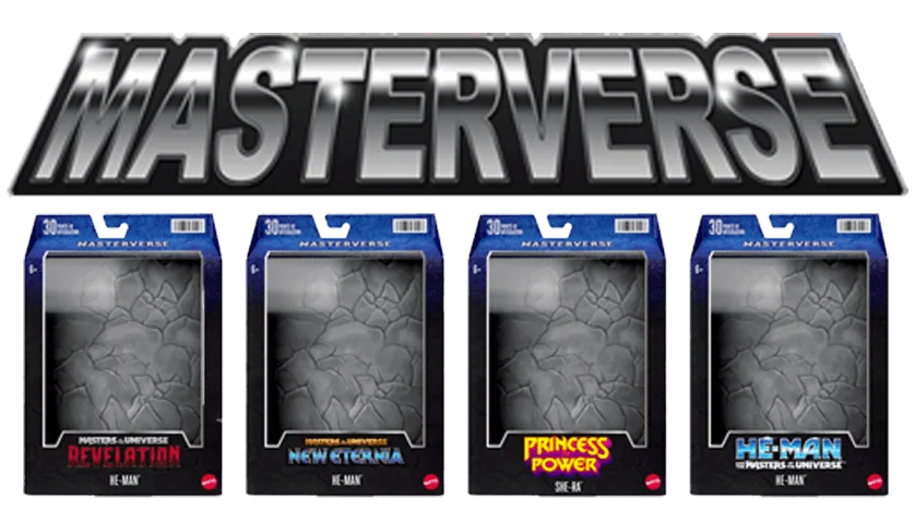 MOTU Masterverse Logo and Boxes