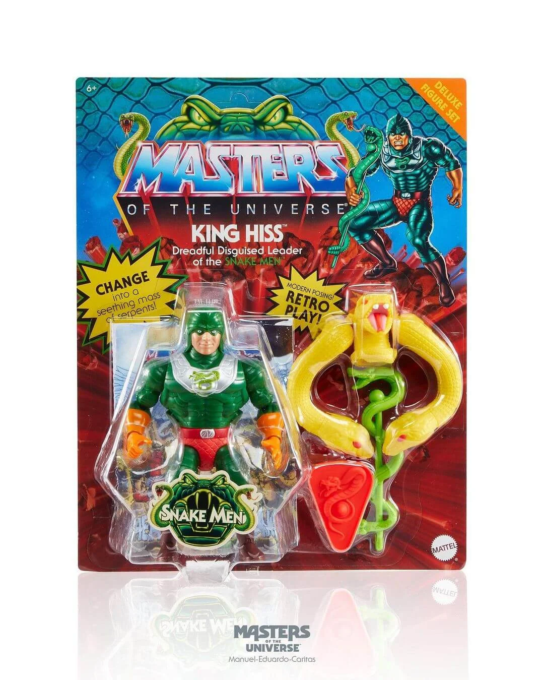 MOTU Origins King Hiss Deluxe cardback front