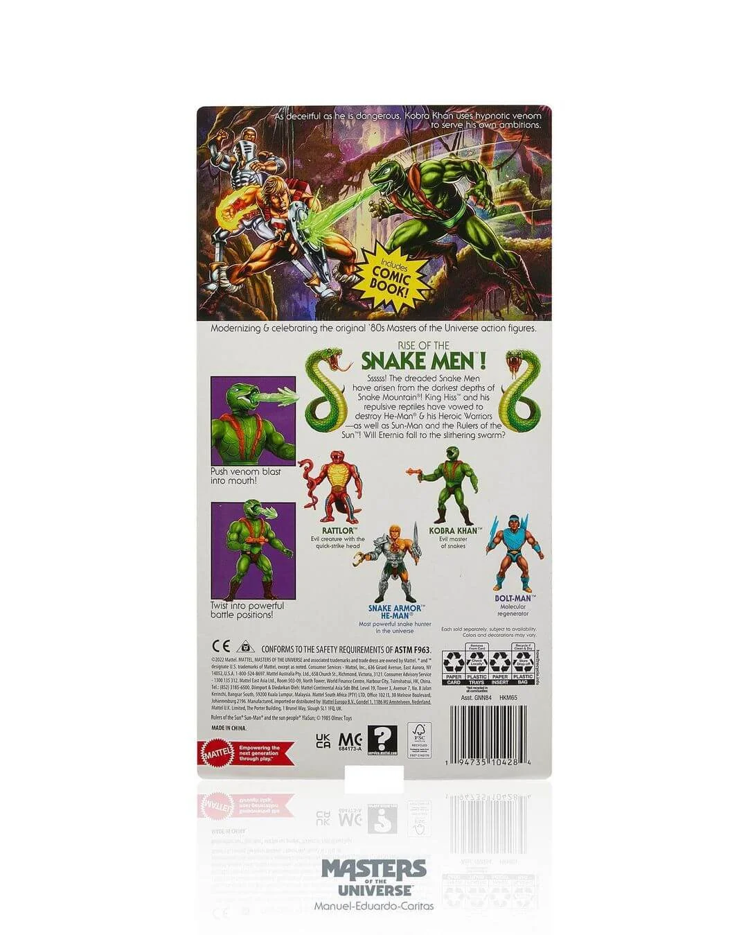 MOTU Origins Kobra Khan card back rear