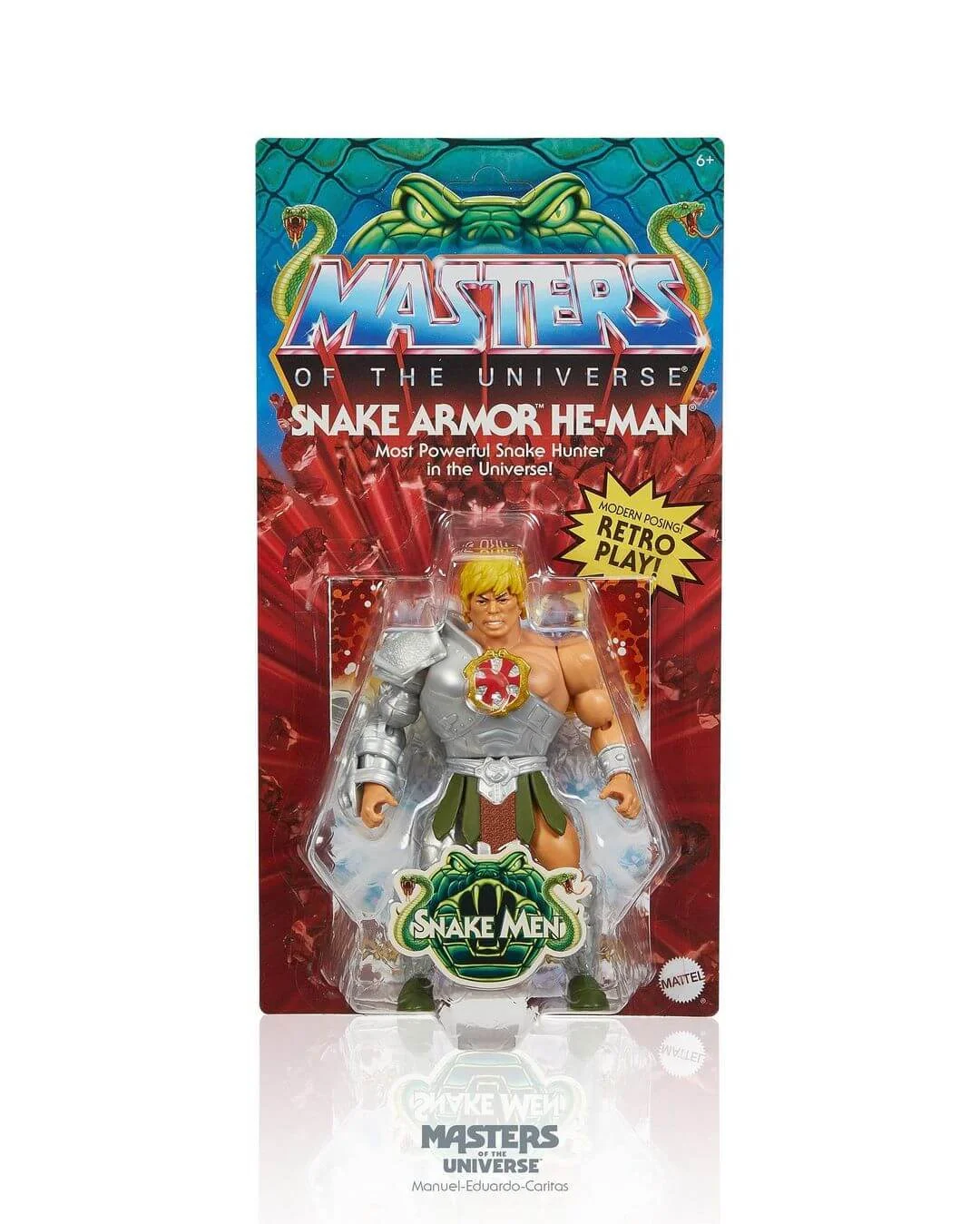 MOTU Origins SNake Armor He Man card back front