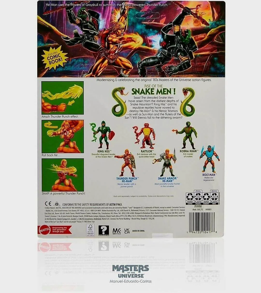 MOTU Origins Thunder Punch He-Man Package rear