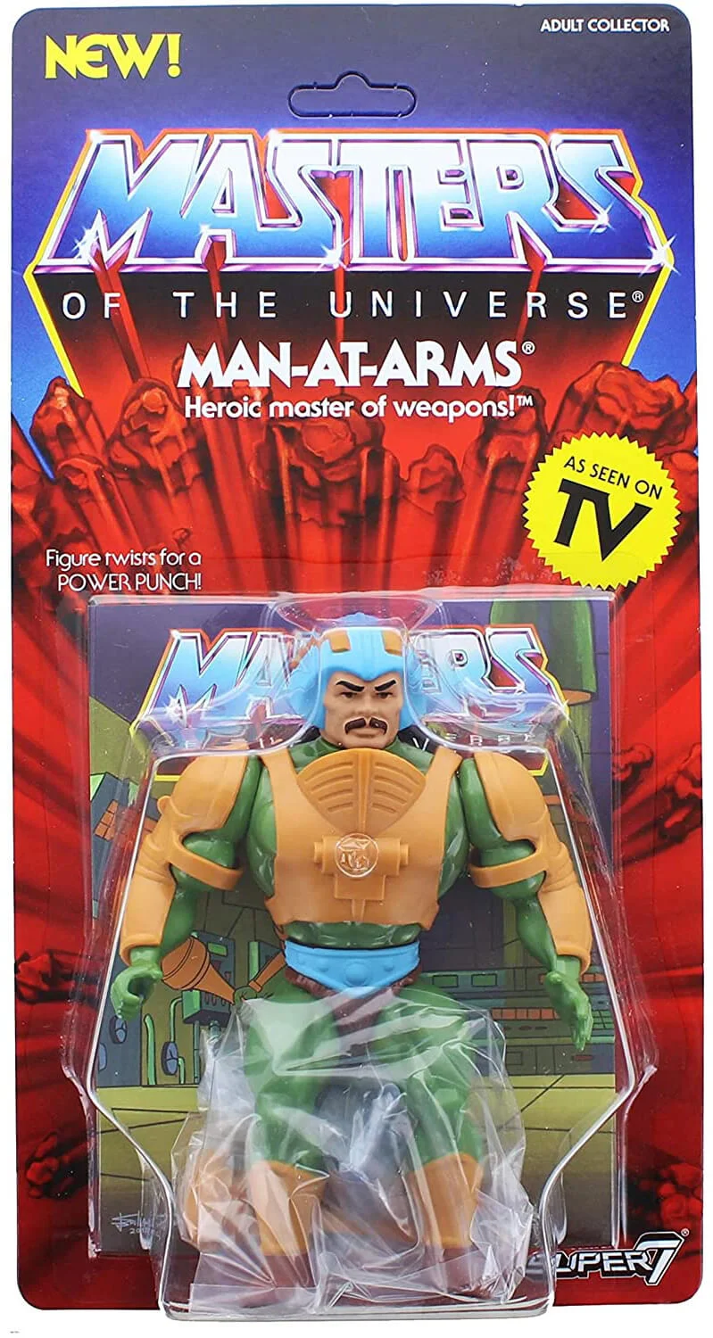 Man At Arms Super7 Masters of the Universe Vintage Style 2018 Wave 2