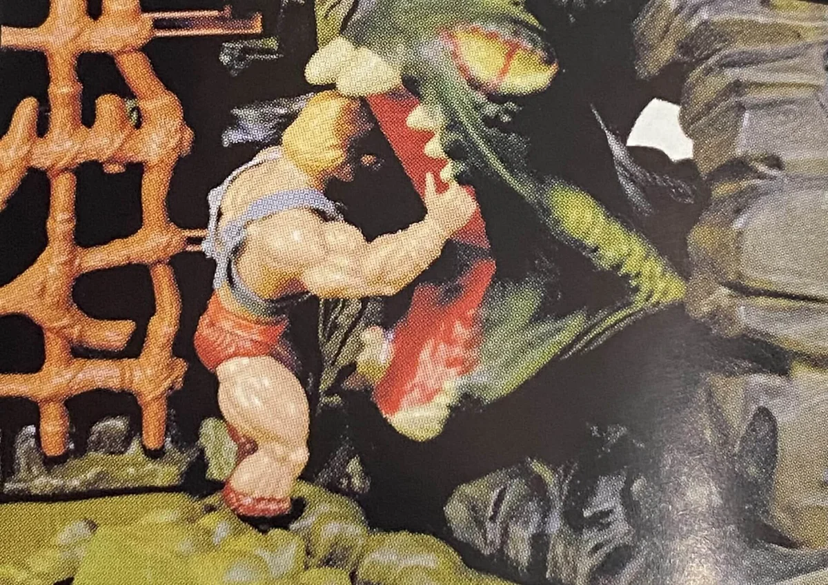 Masters of the Universe Fright Zone Vintage He-Man at snake