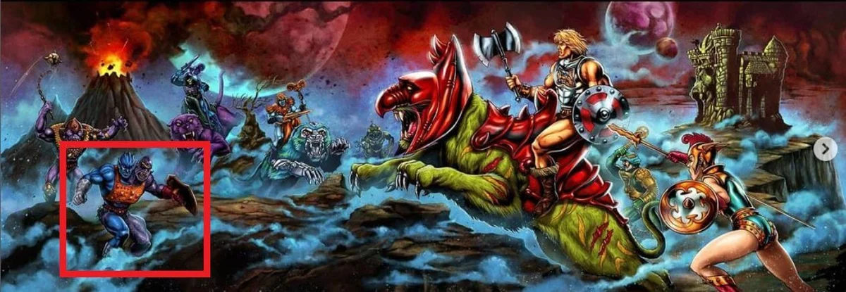 Masters of the Universe Origins Battlefield Warriors package rear Artwork