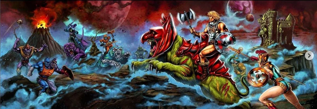 Masters of the Universe Origins Battlefield Warriors package rear Artwork