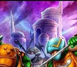 Masters of the Universe Origins Eternian Royal Guard Rear package Card back Artwork close up