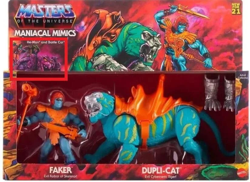 Masters of the Universe Origins Faker Duplicat front package Artwork