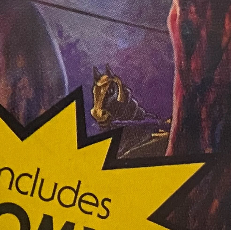 Masters of the Universe Origins Fisto Card back Artwork Nightstalker close up