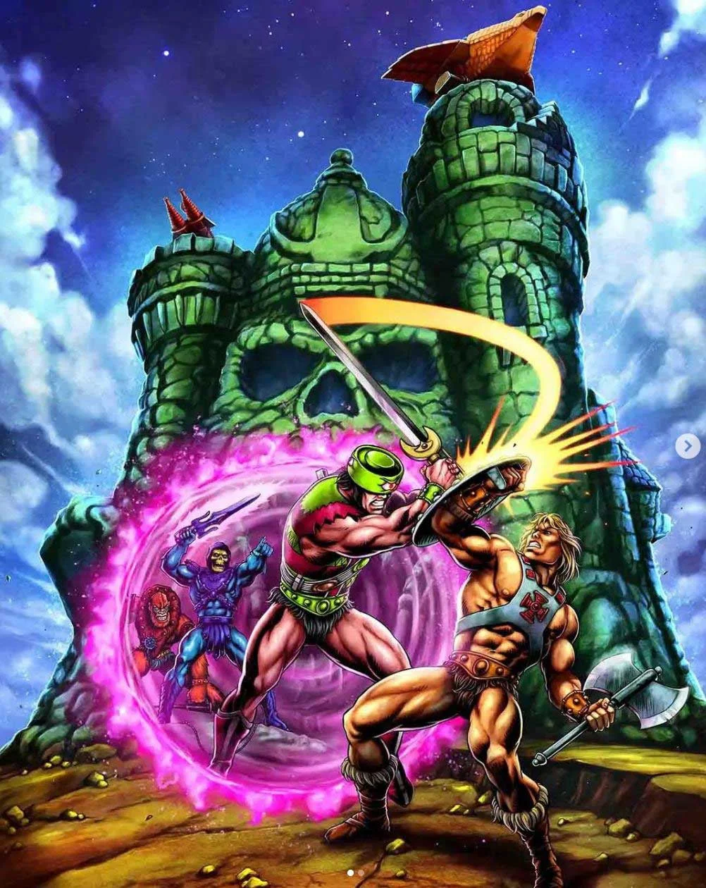 Masters of the Universe Origins Mini Comic Tri Klops rear Card back Artwork