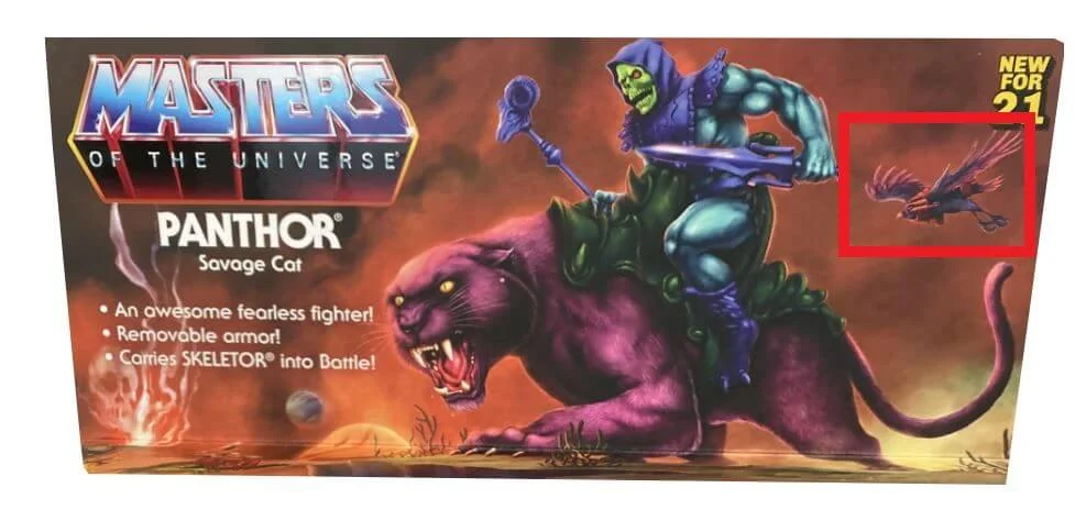Masters of the Universe Origins Panthor Artwork front