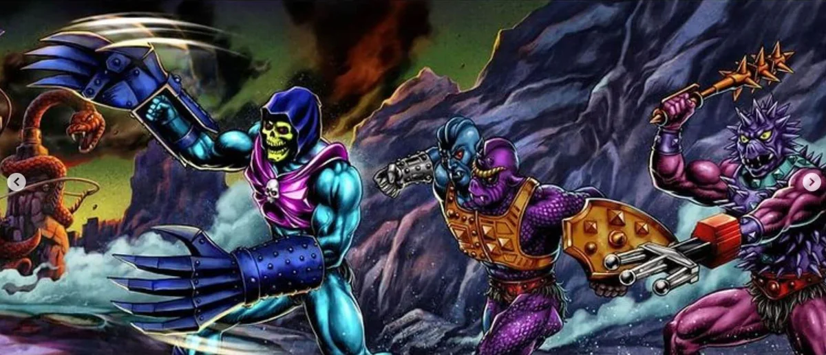 Masters of the Universe Origins Terror Claw Skeletor Card back Artwork