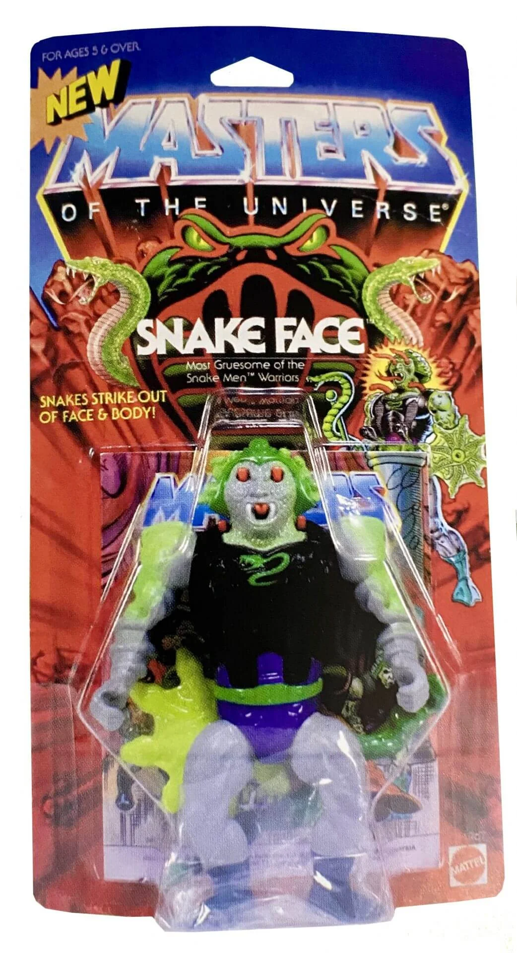 Masters of the Universe Vintage Snake Face front MOC