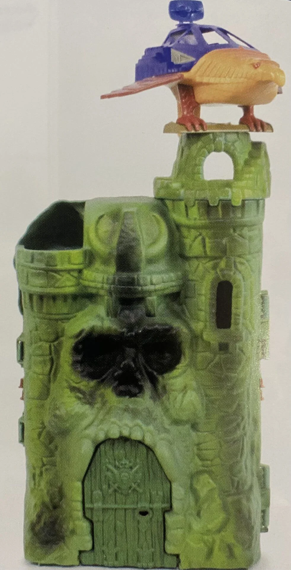 Masters of the Universe Vintage Talon Fighter and Point Dread Toys of He Man on Castle Grayskull