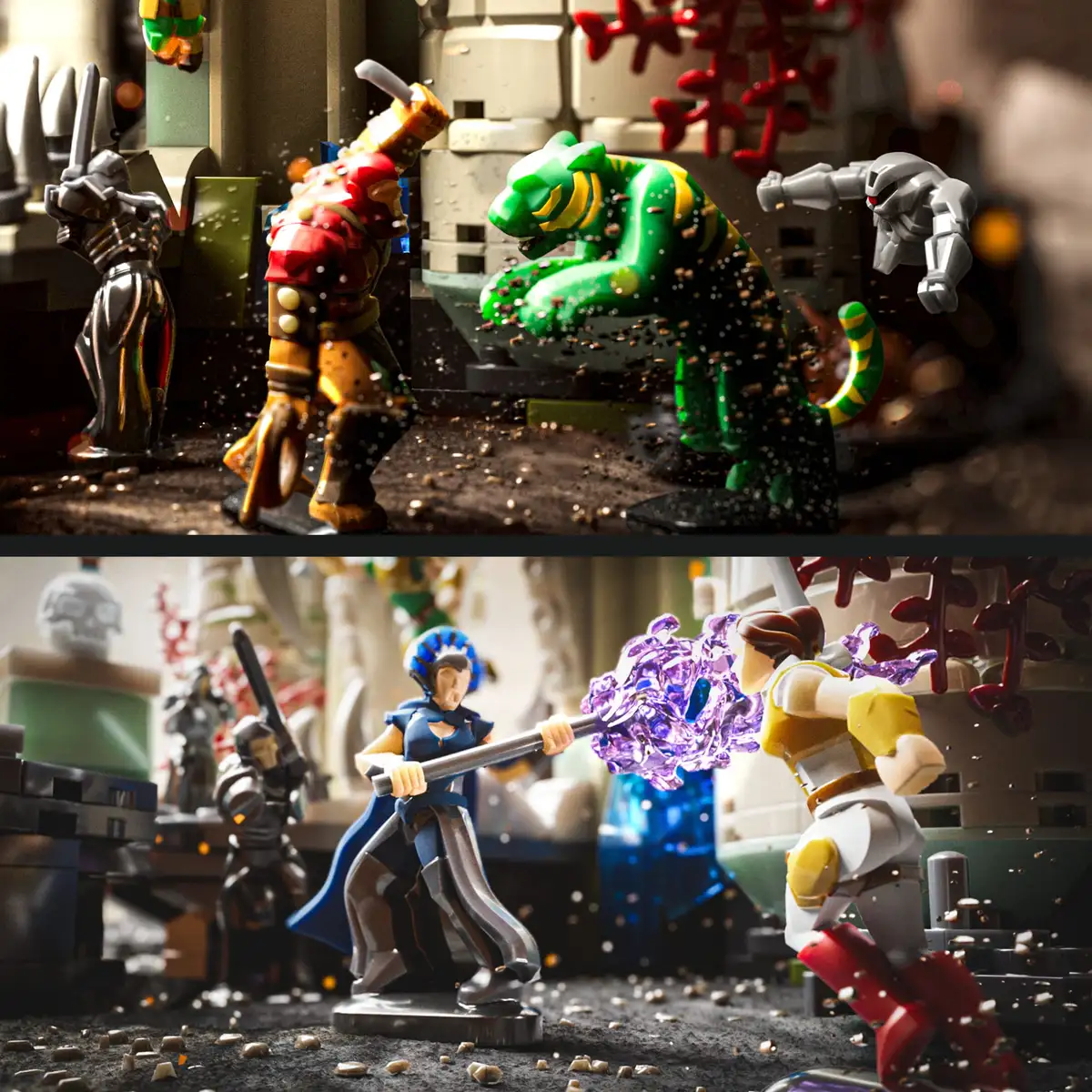 Mattel Brick Shop Masters of the Universe Battle of Castle Grayskull Building Set 04