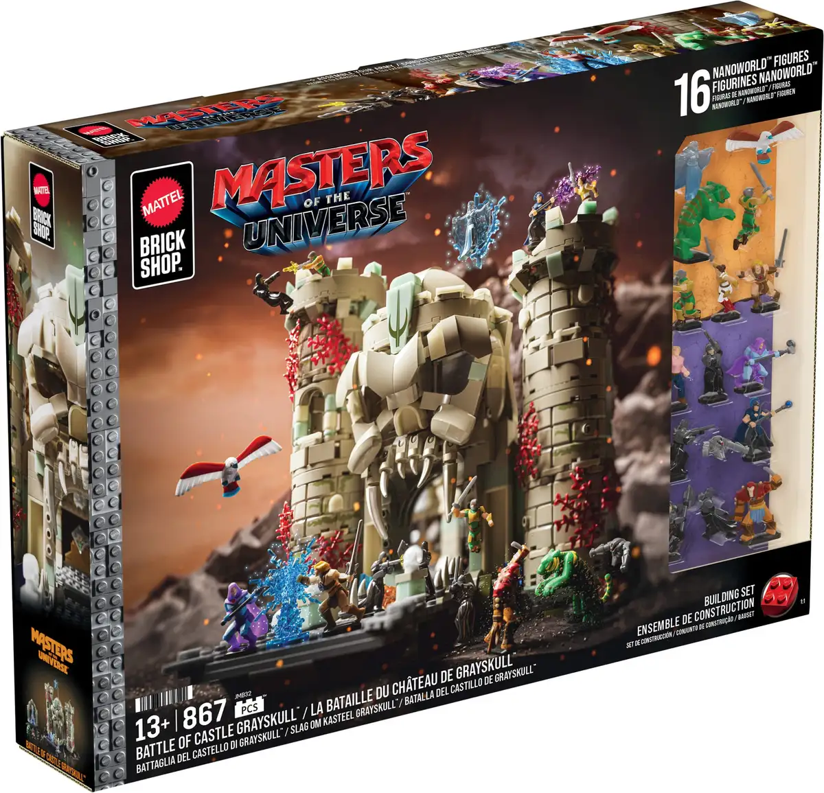 Mattel Brick Shop Masters of the Universe Battle of Castle Grayskull Building Set 08