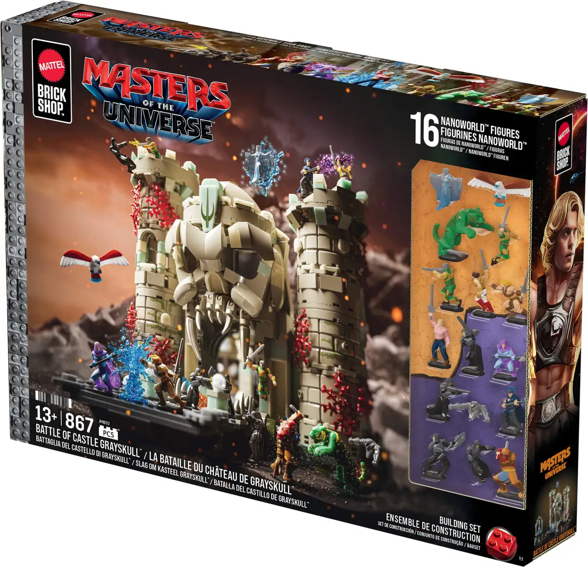 Mattel Brick Shop Masters of the Universe Battle of Castle Grayskull Building Set 09