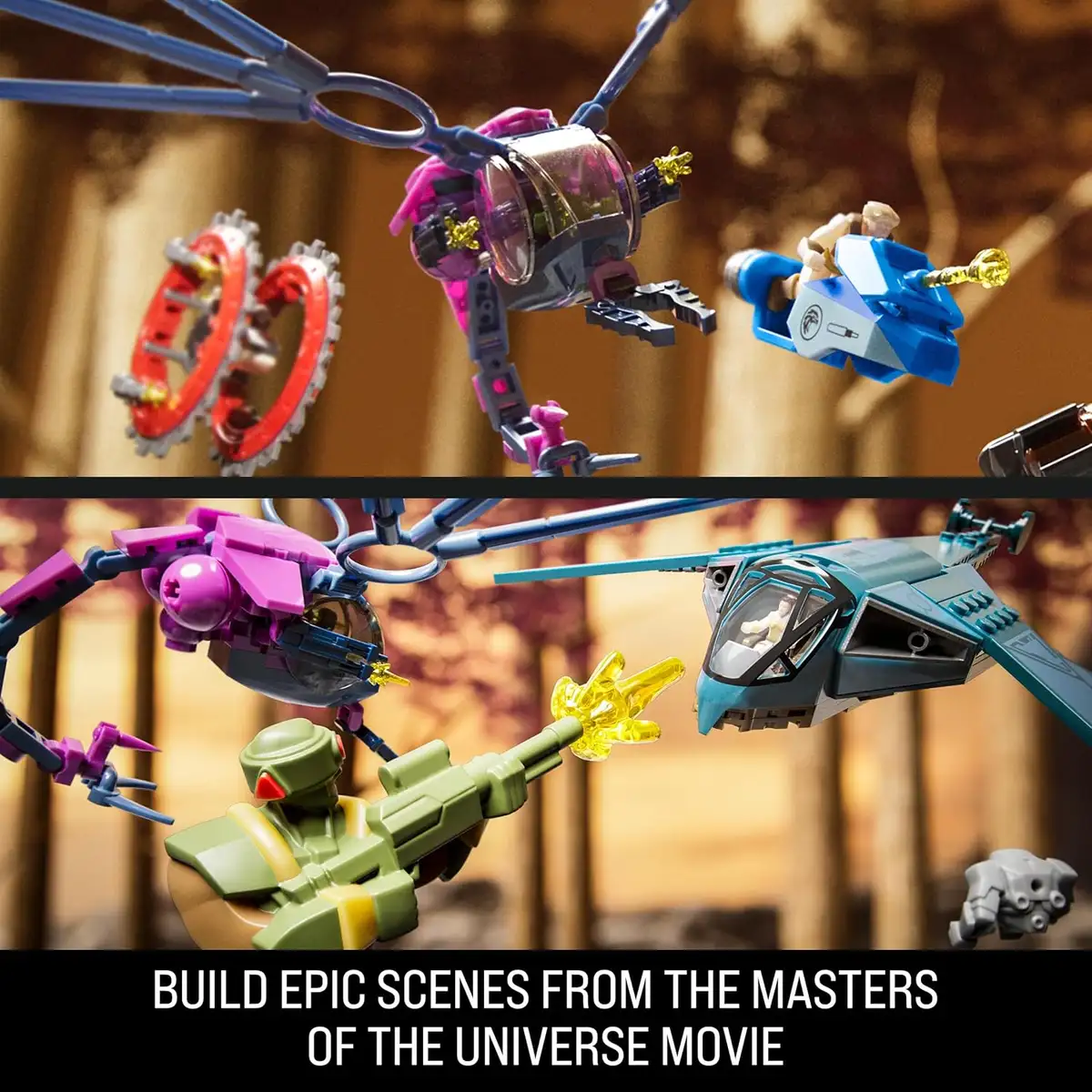 Mattel Brick Shop Masters of the Universe Building Set, Eternia Flight Fight 3