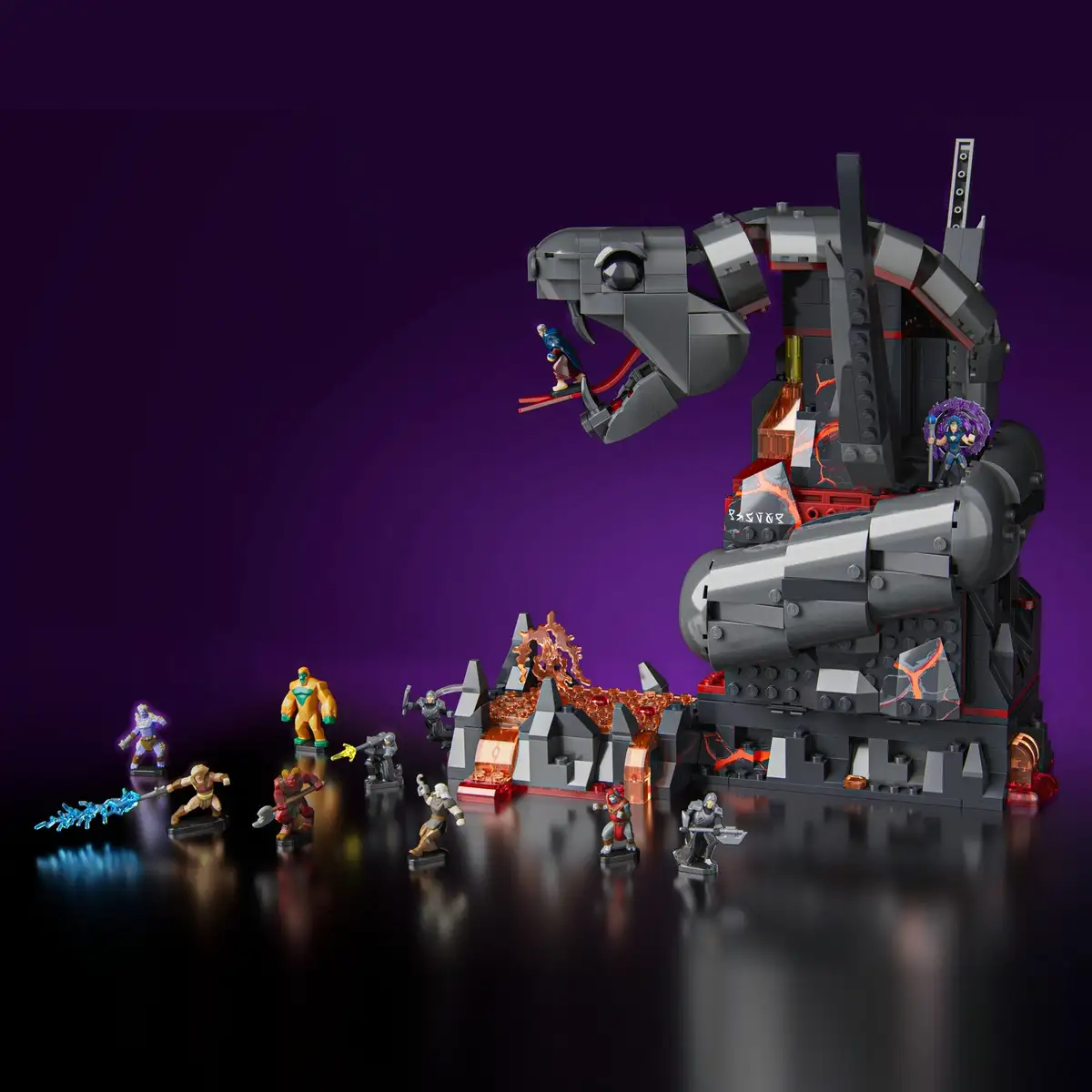 Mattel Brick Shop Masters of the Universe Clash at Snake Mountain Building Set 04