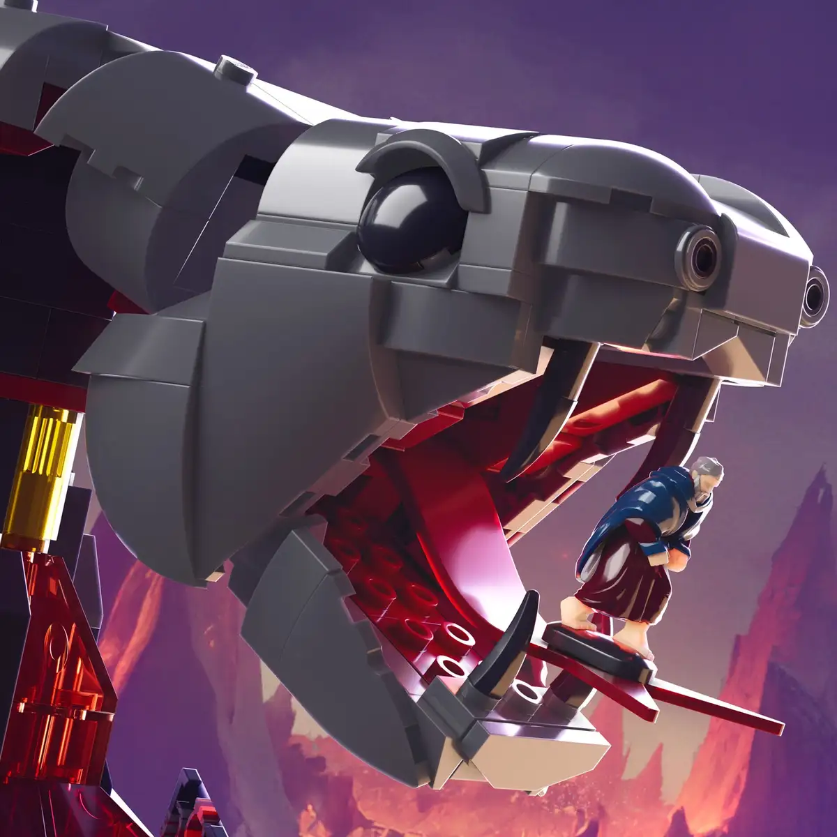 Mattel Brick Shop Masters of the Universe Clash at Snake Mountain Building Set 06