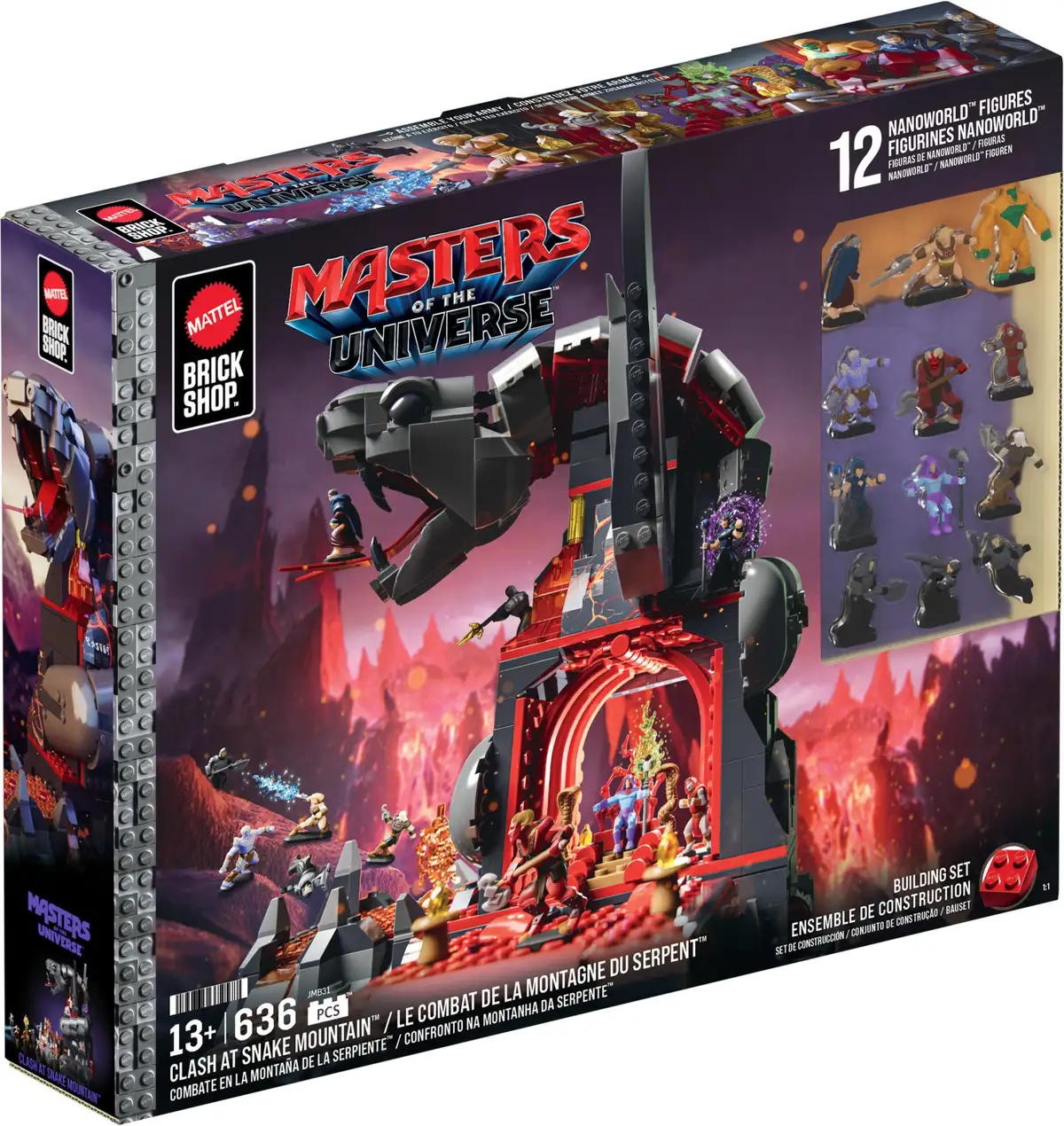 Mattel Brick Shop Masters of the Universe Clash at Snake Mountain Building Set 08