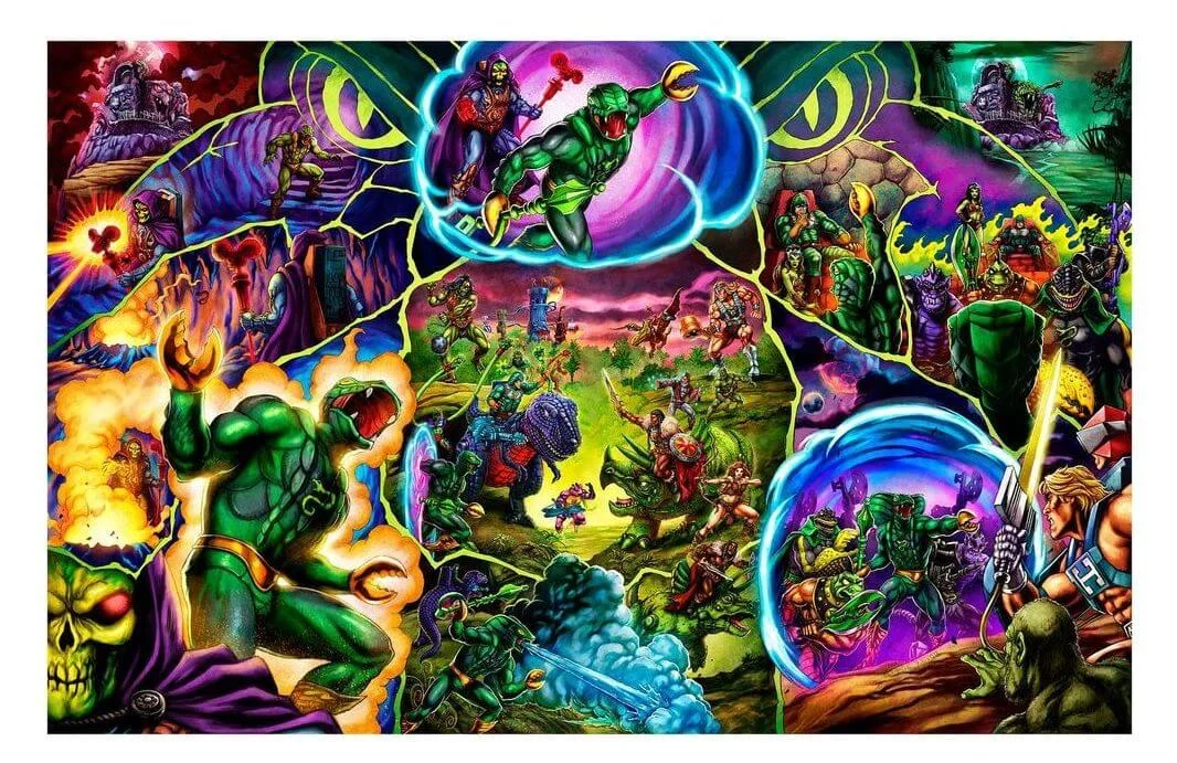 Mattel Creations Camo Khan MOTU Origins artwork