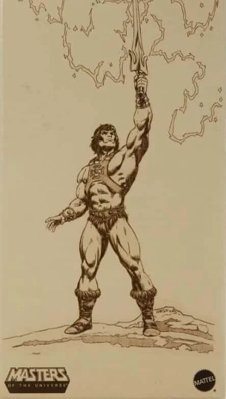 Mattel Creations MOTU Origins He Skeletor Shipper Box sketch 1