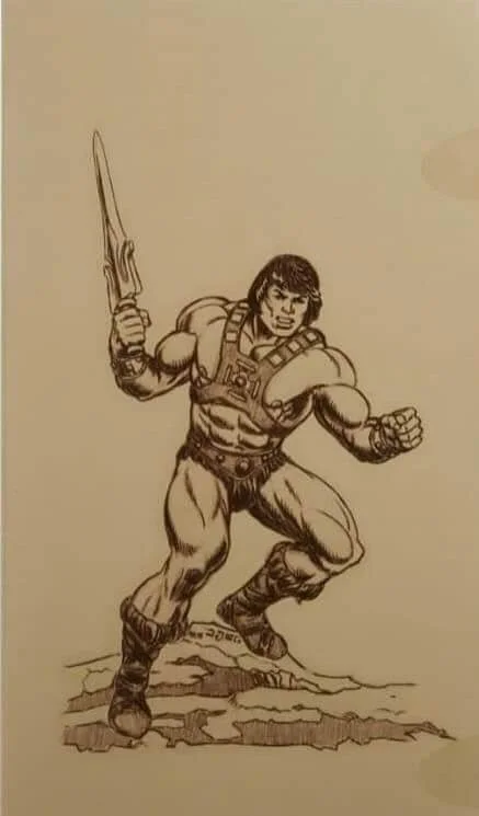 Mattel Creations MOTU Origins He Skeletor Shipper Box sketch 2