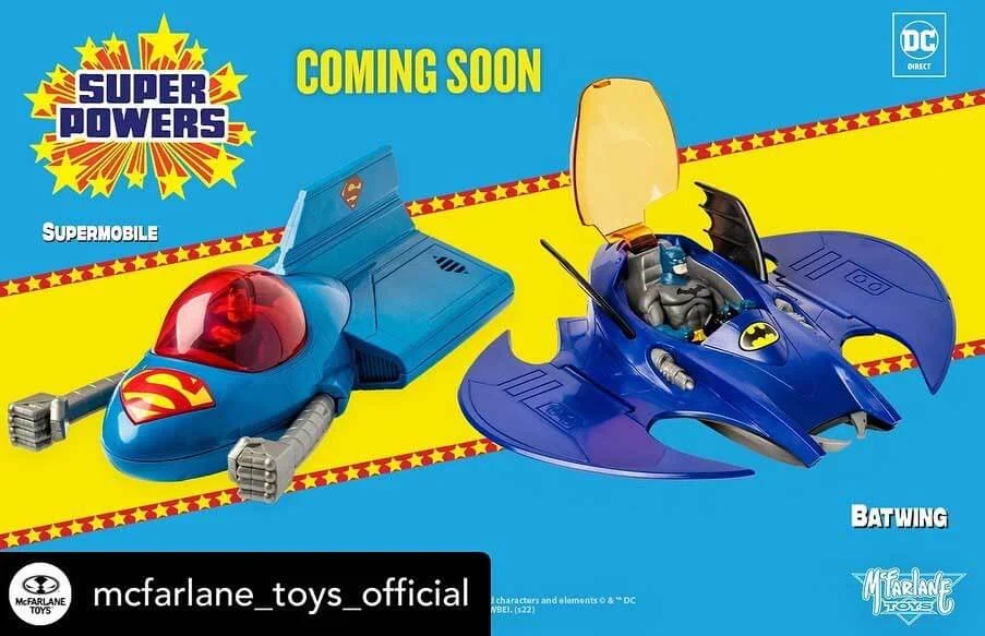 McFarlane Super Powers Wave 1 vehicles