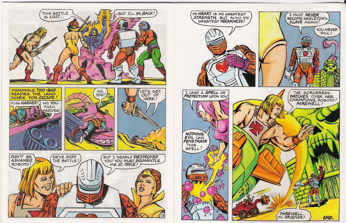 Mini Comic Roboto Masters of the Universe Vintage 2