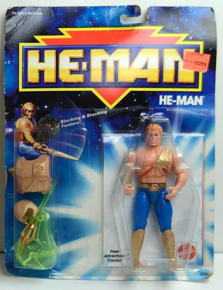 New Adventures He-Man Vintage Figure on Card